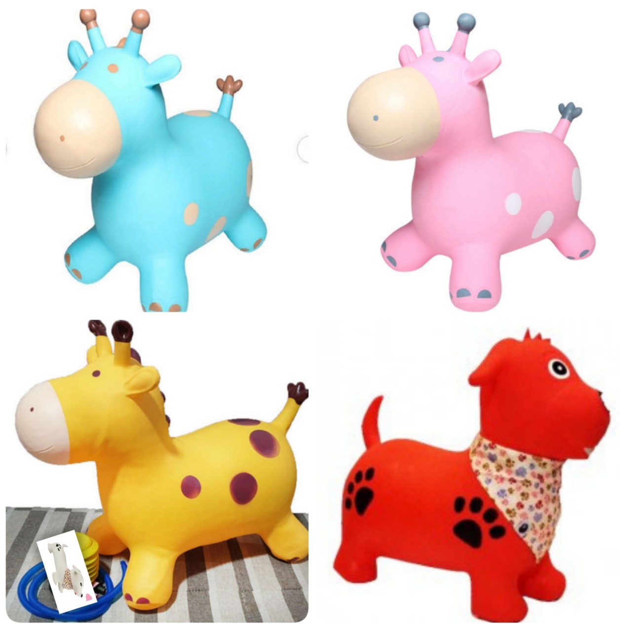 Thú Nhún Bơm Hơi Hình HÀ MÃ Cho Bé