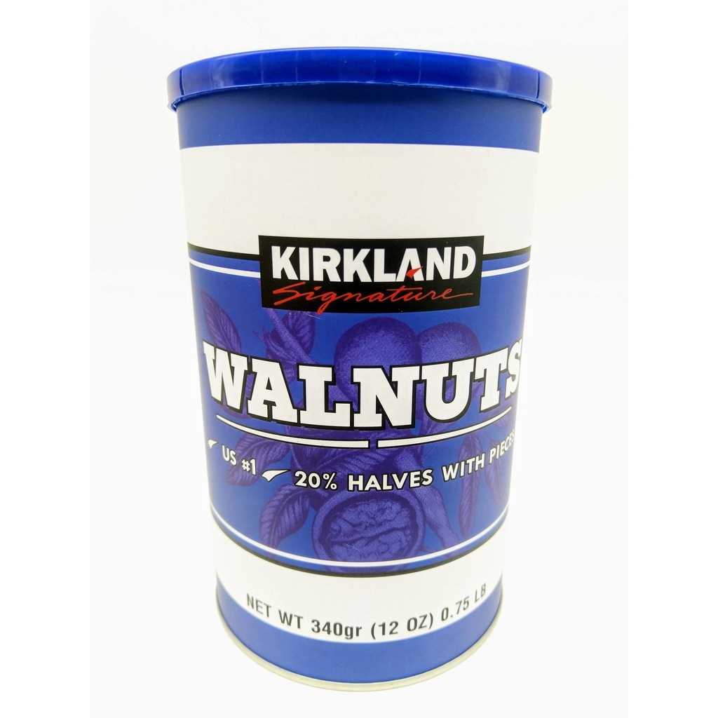 Óc chó không vỏ rang Kirkland Walnuts hộp 340gr của Mỹ
