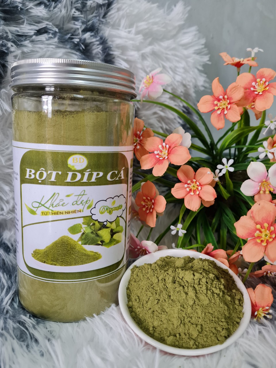 Bột Rau Diếp Cá Sấy Lạnh 500g - 1000g Dùng Uống, Đắp Mặt, Giải Nhiệt Cơ Thể