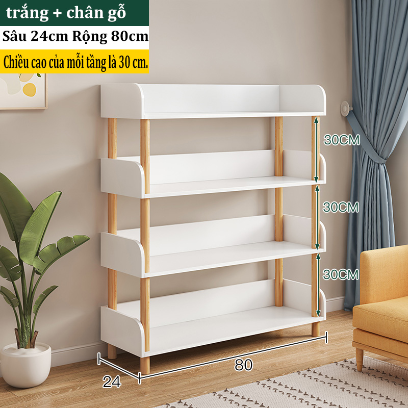 DAMIK kệ sách gỗ 4/5 tầng giúp bạn cất gọn đồ đạc