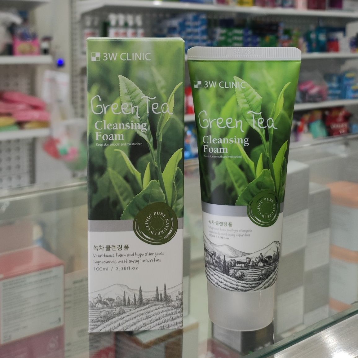 Sữa rửa mặt 3W Clinic Green Tea Cleansing Foam 100ml