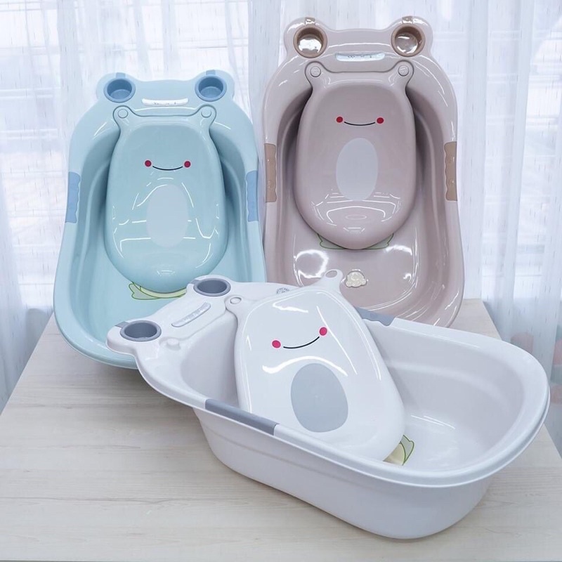 Chậu tắm ếch cho bé (có van thoát nước) Việt Nhật