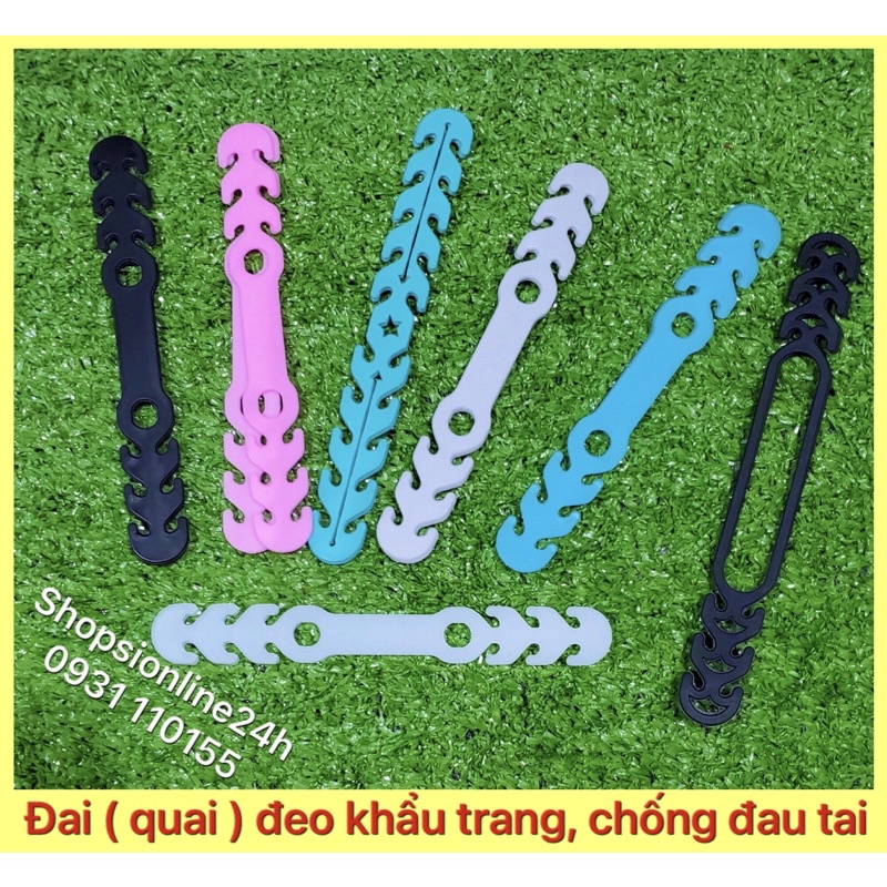 Đai đeo , quai đeo khẩu trang chống đau tai Đủ màu Đủ kiểu siêu dẽo