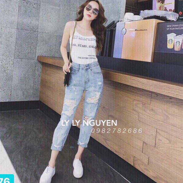 Quần jean bagy nữ thời trang cao cấp siêu hot mẫu mới qj32