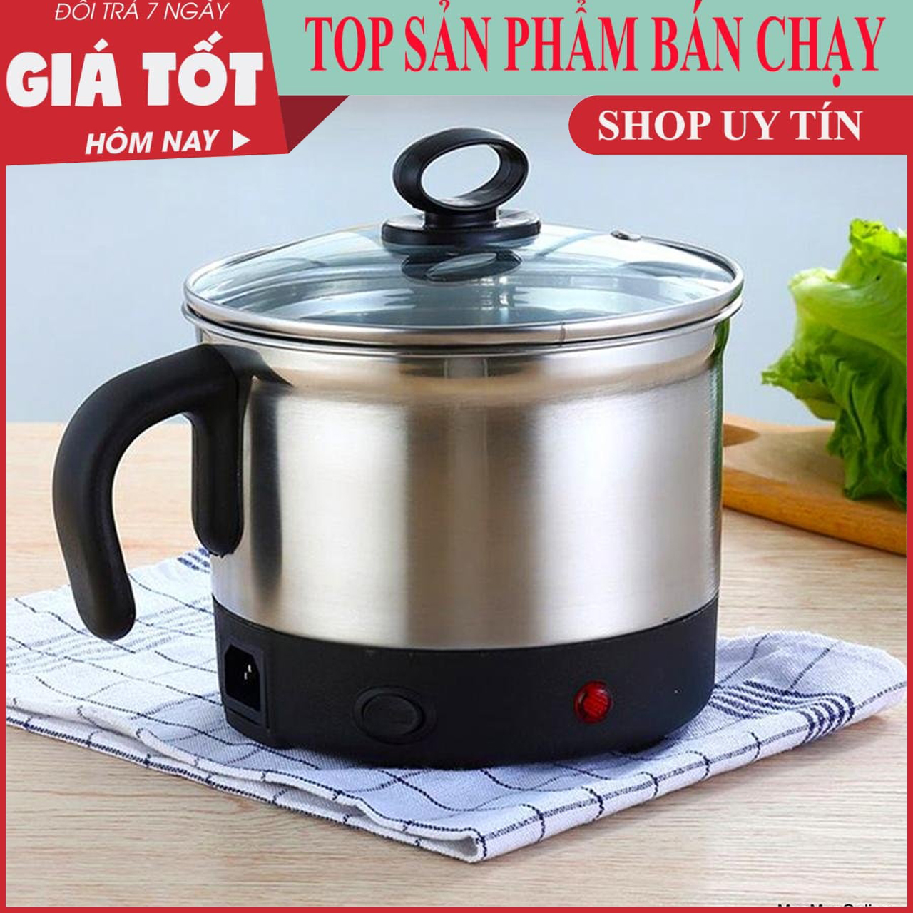 Nồi lẩu mini Happy Call- Nồi lẩu mini 18cm - Ca Mì Cao Cấp - Nồi điện mini - Lẩu điện happy call - Ca nấu mỳ đa năng - Bảo Hành 1 Đổi 1