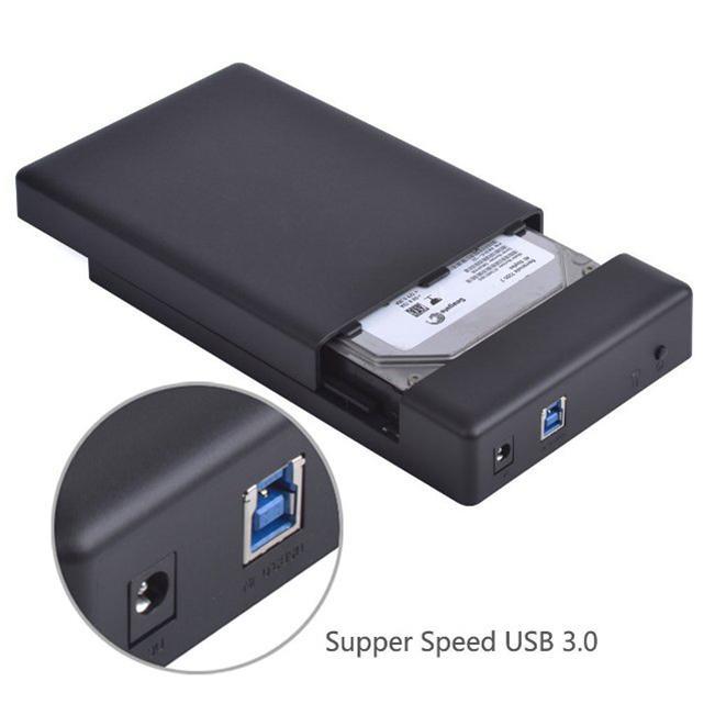 Box ổ cứng PC 3.5" HDD Box Orico 3588US3 USB 3.0 (màu đen) kèm adapter