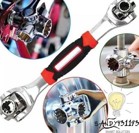[hcm]cờ lê đa năng (8 đầu xoay 48 chức năng trong 1)