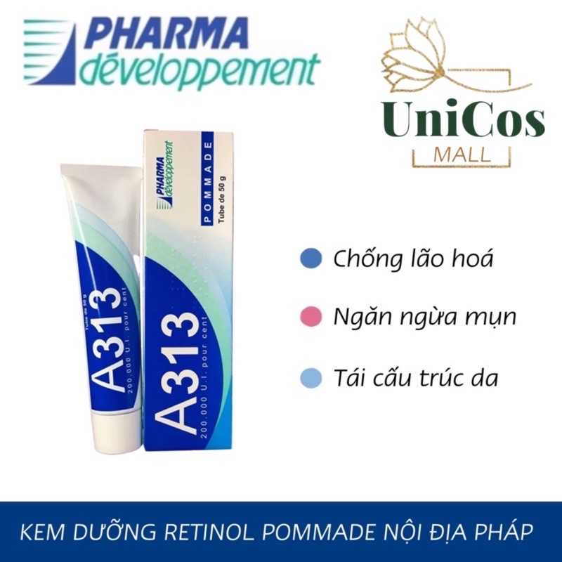 Kem a313 nội địa pháp chống lão hoá, giảm mụn a313 pháp - kem a313