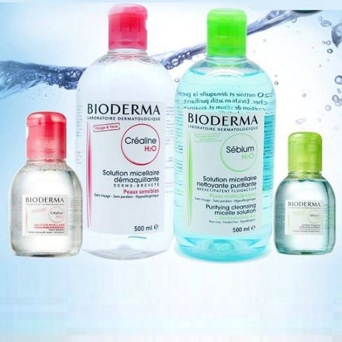 NƯỚC TẨY TRANG BIODERMA H2O LÀM SẠCH DA 500ML & 100ML [100% A U T H ] , Nước tẩy trang Pháp