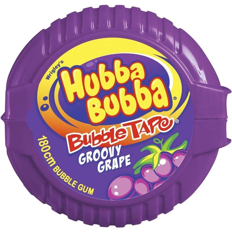 Kẹo gum Hubba Bubba Bubble Tape 180cm Vị Nho