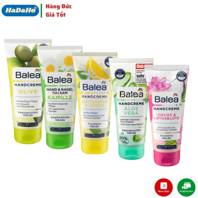 [HÀNG ĐỨC CHÍNH HÃNG] Kem dưỡng da tay balea 100ml,  dành cho da khô, da nhạy cảm, da hổn hợp - Hàng Đức