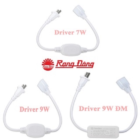 Bộ driver nguồn led dây 7w , 9w , 9w đổi màu rạng đông model: dr-ld01.7w, dr-ld01.9w, ld01.9w cct