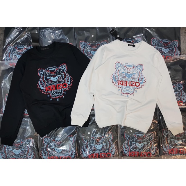 Áo nỉ nam thu đông hình đầu hổ KENZO, Áo nỉ thêu đầu hổ KENZO chất lượng cao thiết kế form rộng trẻ trung