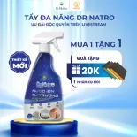 Tẩy đa năng Dr Natro tẩy xoong nồi cháy khét, tẩy dầu mỡ bếp ga, bếp điện, ghế da, rỉ sét inox sạch