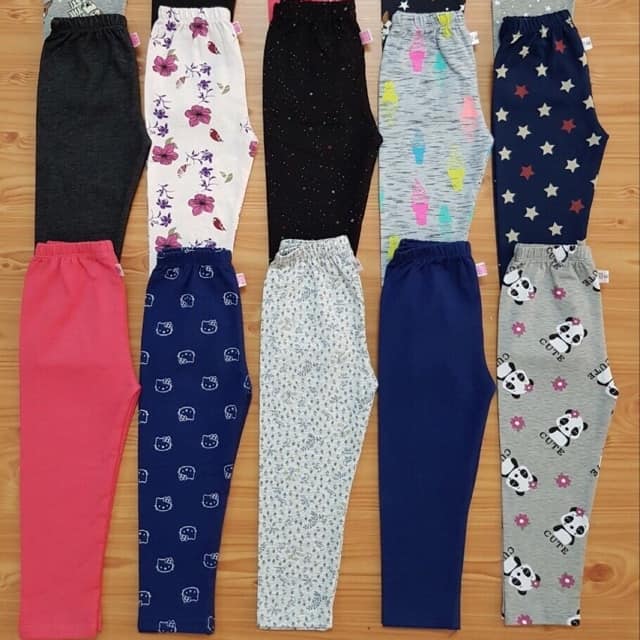 [HCM]combo 3 quần legging cho bé 08 KG-45kg - Quần dài ôm cho bé gái thun coton 4c siêu mịn đẹp