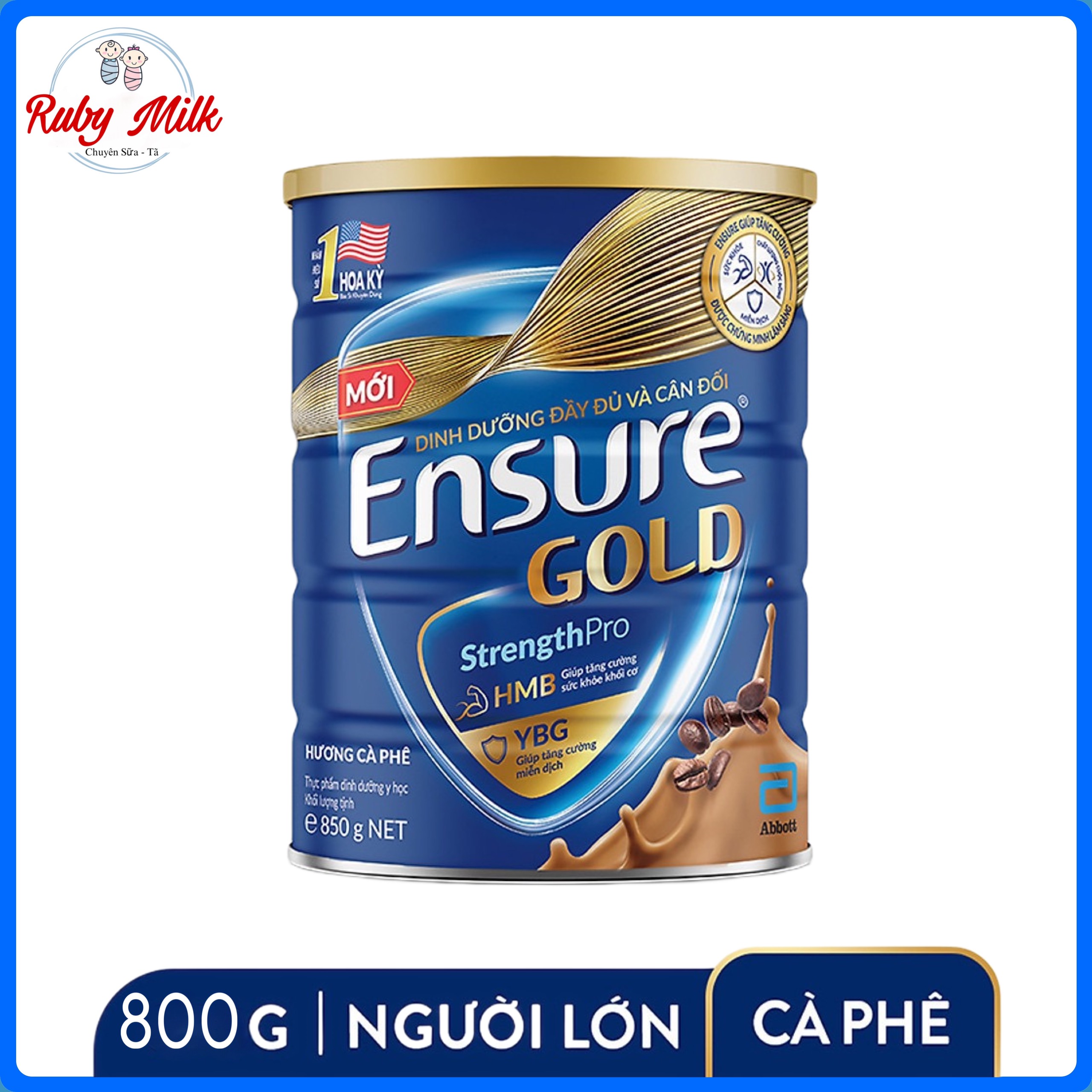 Ensure Gold Hương Cà Phê Lon 800g