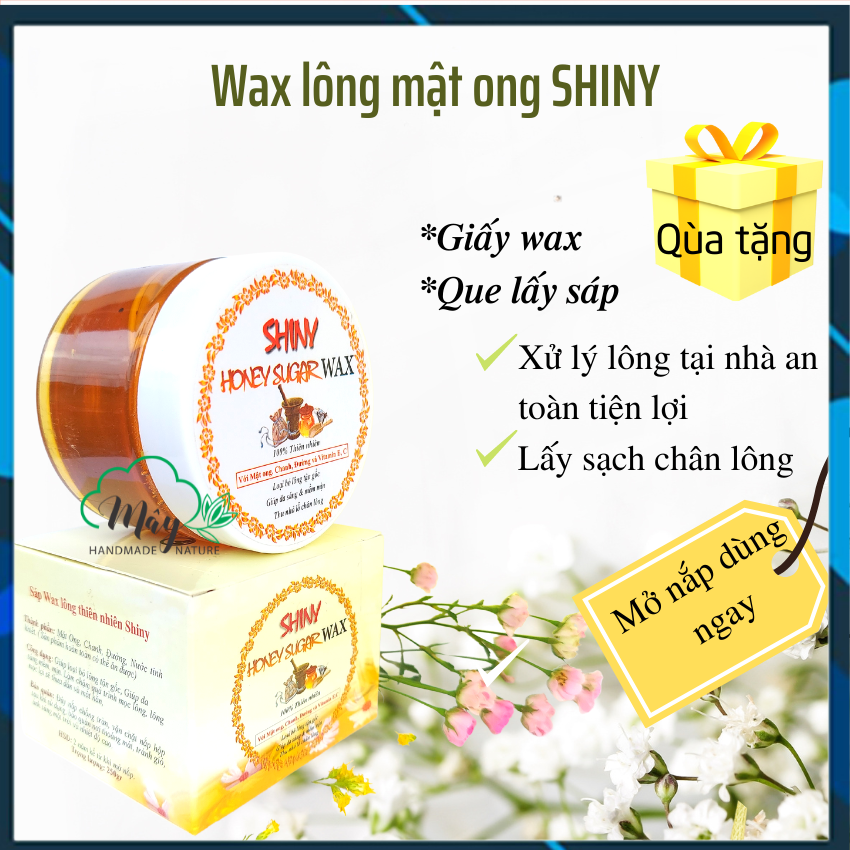 Sáp Wax lông mật ong Shiny 250g wax sạch lông nách tay chân..