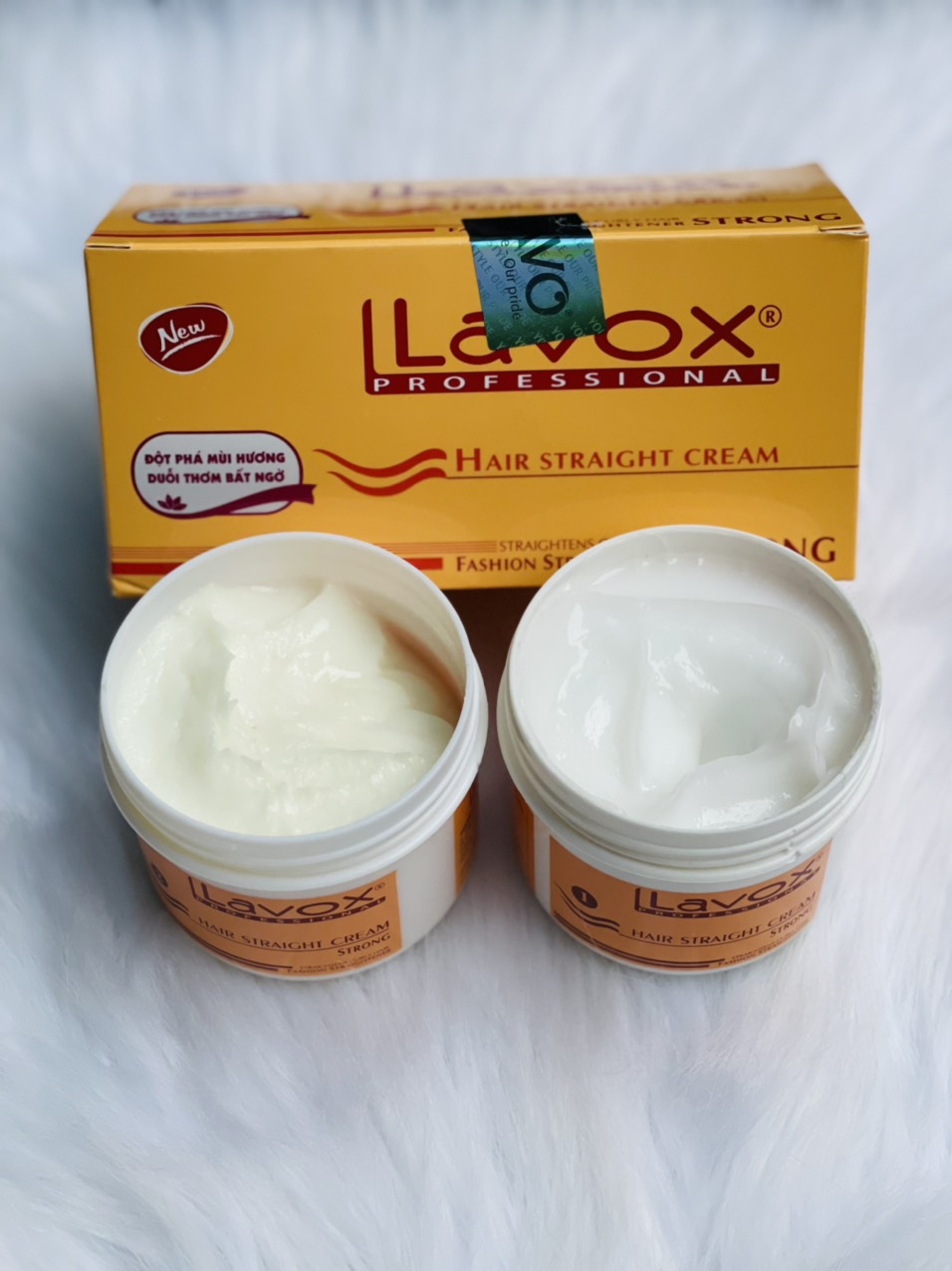Kem duỗi thẳng tóc lavox 2x140ml – thích hợp cho mọi loại tóc