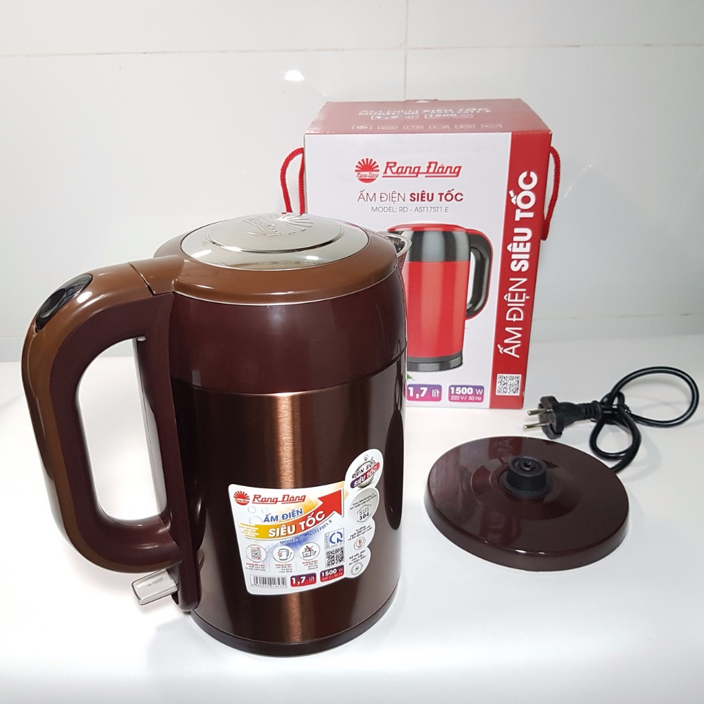 Ấm siêu tốc 2 lớp rạng đông 1.7l - model: rd - ast17st1.e