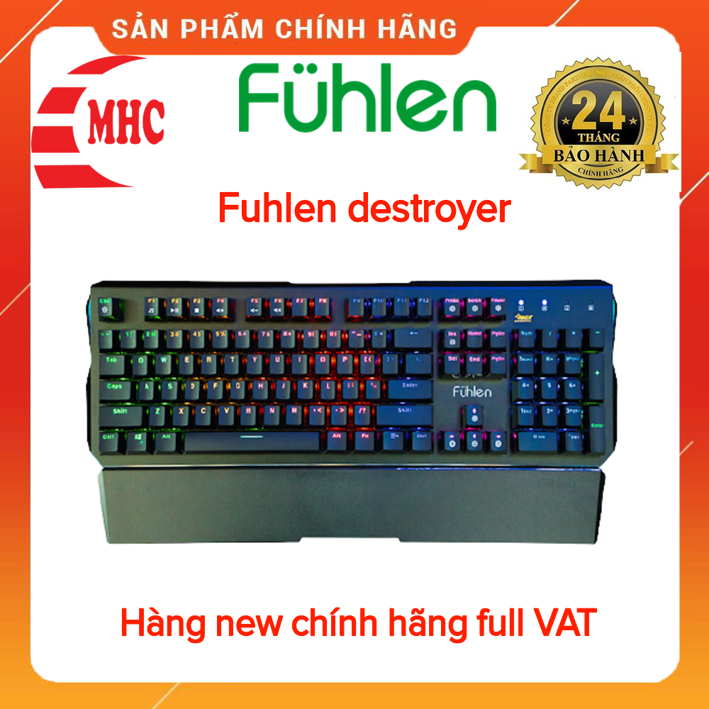 Bàn phím cơ Fuhlen D Destroyer), độ bền vượt trội full box bh 2 năm