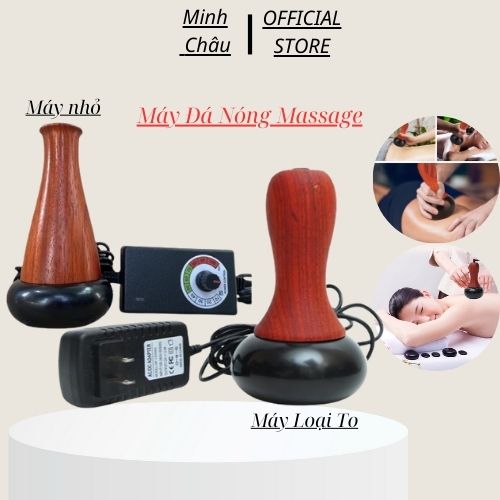 Máy massage đá nóng đả thông kinh lạc | Cốc nhiệt đá nóng | Máy đá nóng spa