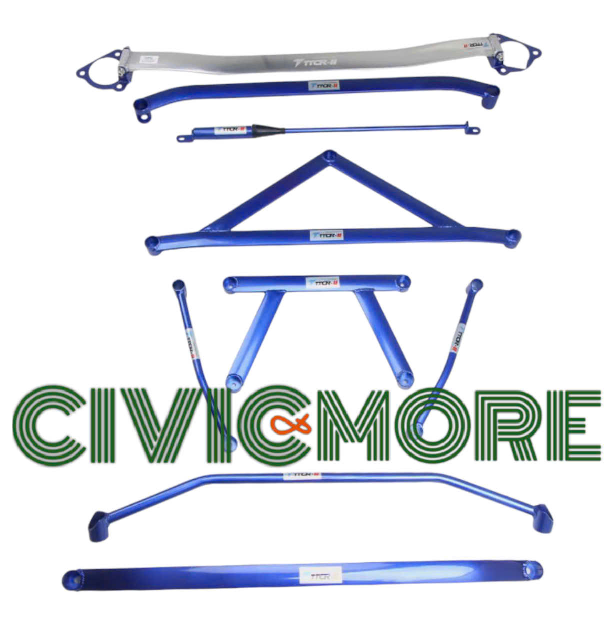 Bộ thanh gia cố cân bằng hệ gầm dành cho Honda Civic 2006 - 2024 Giá 6,000,000 Đồng*Miễn phí vận chuyển