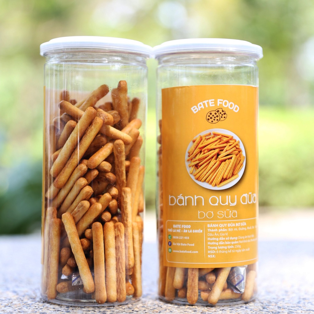 Bánh Quy Que Đũa Bơ Sữa 250g, Giòn Ngon Béo Béo Mặn Mặn