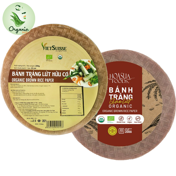 Bánh tráng lứt hữu cơ Vietsuisse 200g