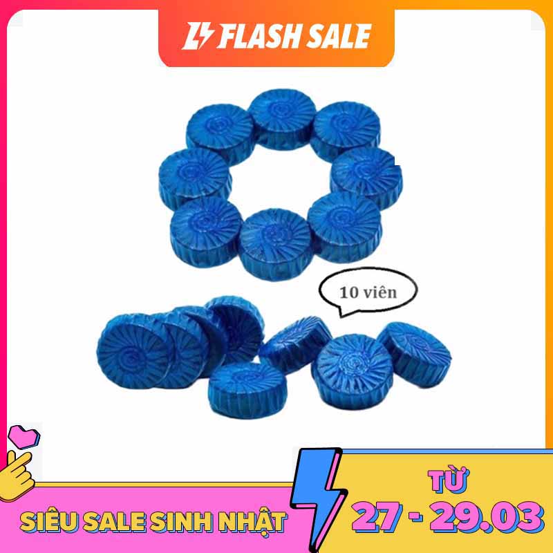 Combo 10 viên tẩy bồn cầu diệt vi khuẩn tận gốc Gia Phú