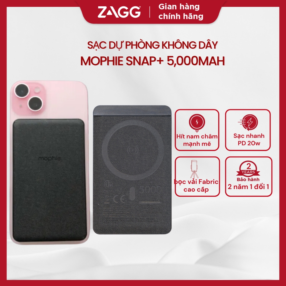 Sạc dự phòng Mophie Snap+ juice pack mini 5,000mAh