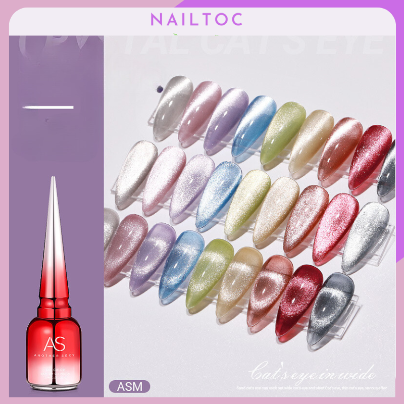 Sơn gel mắt mèo kim cương màu as mã asm 15ml