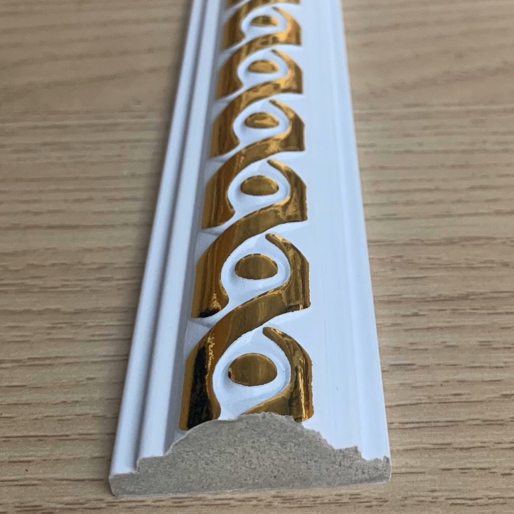 Phào chỉ trang trí nhựa Ps Hàn Quốc bảng 3.8cm , DVT: Cây 2.4m