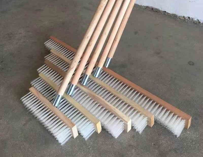 Chổi Chà Sàn Chổi Sợi Cước Cán Dài Chà Sàn Công nghiệp Vệ Sinh Sân Vườn Kích Thước 25cm 30cm 50cm 80cm Dễ Dàng Sử Dụng