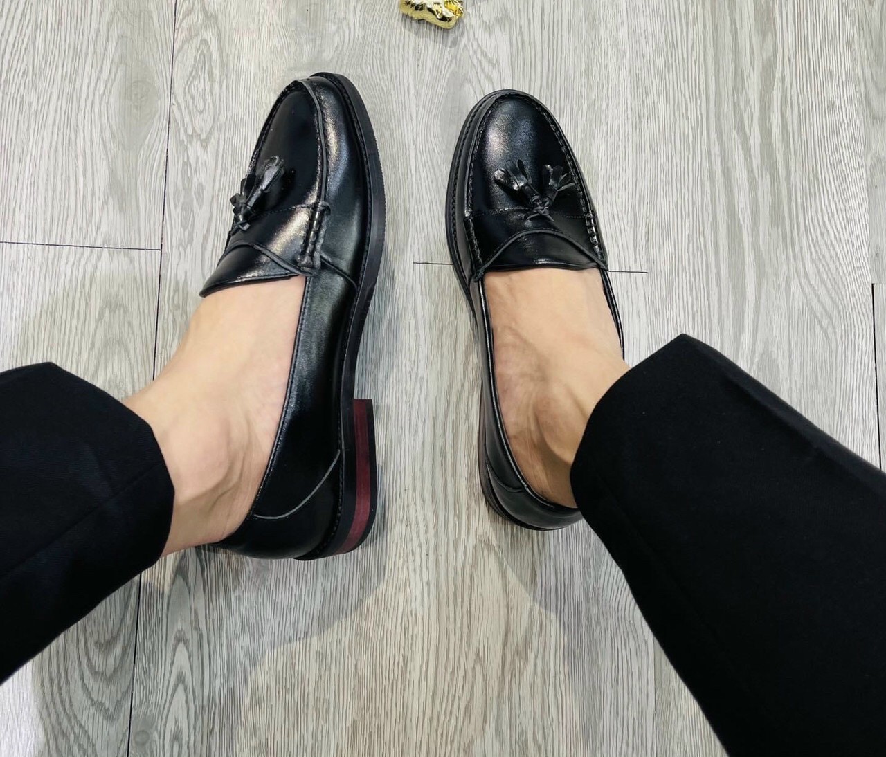 Giày lười nam da bò đế phíp cao cấp