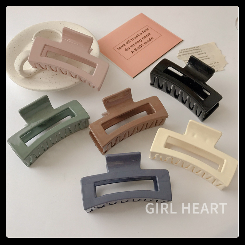 Kẹp tóc hình học càng cua Hàn Quốc hottrend - Cặp tóc nữ màu PASTEL giá rẻ nhiều hình cực xinh dễ thương