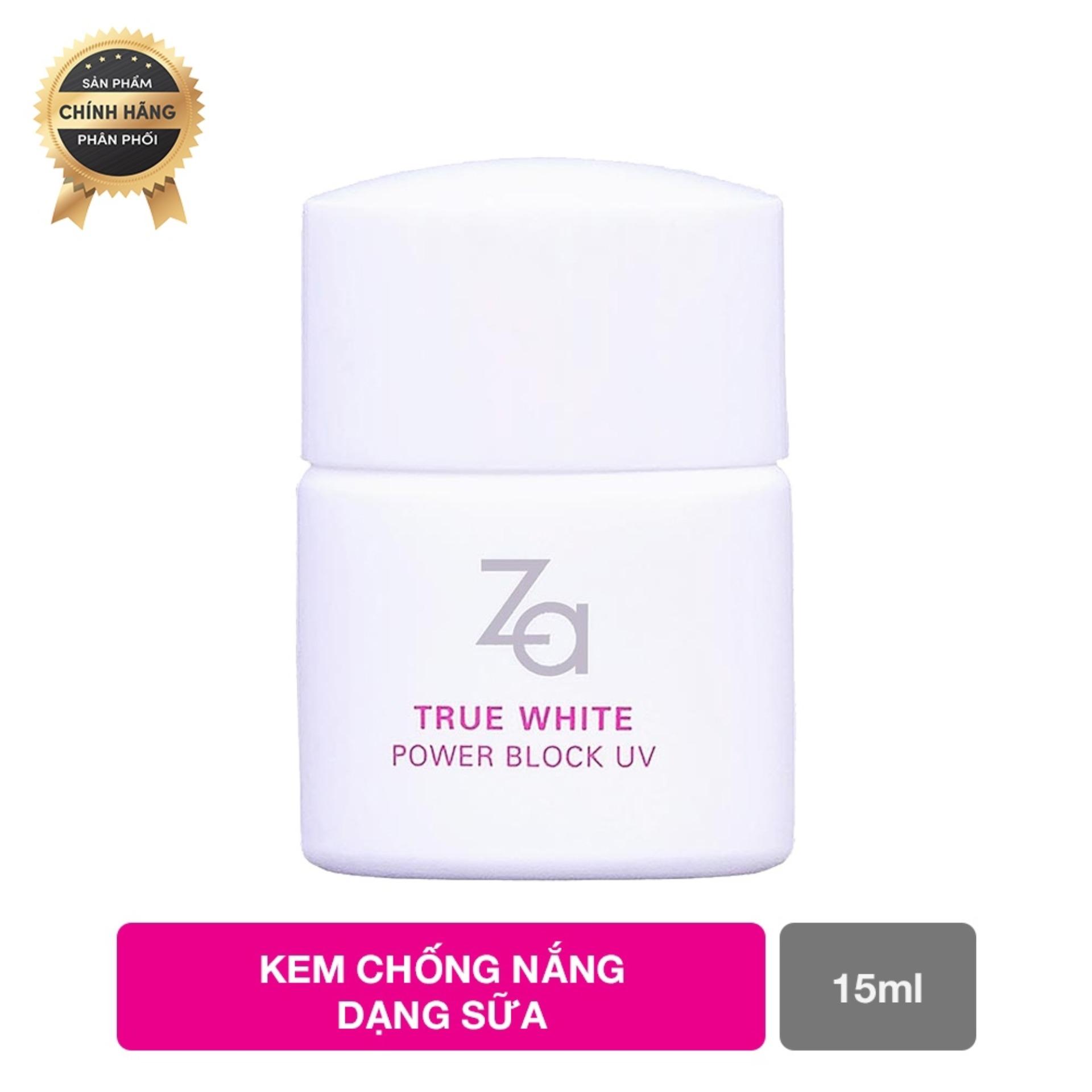 Kem Chống Nắng Toàn Thân Spf 50+ Za True White Ex Power Block Uv 15
ml