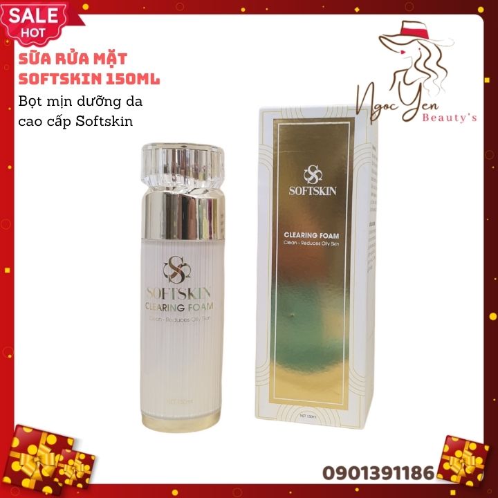Sữa rửa mặt Softskin bọt mịn dưỡng da cao cấp Softskin 150ml