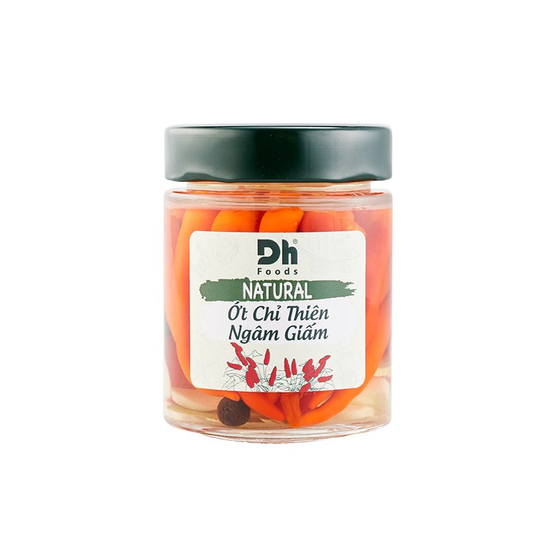 Natural ớt chỉ thiên ngâm giấm dh foods