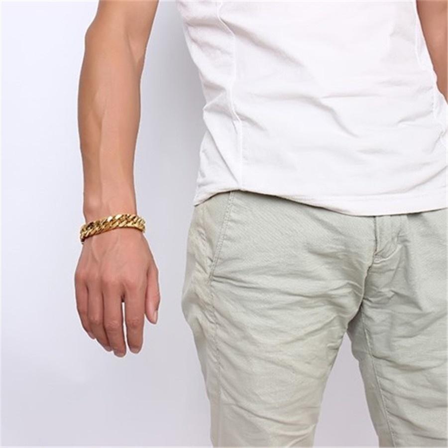 Lắc tay nam, Vòng tay mạ vàng 24k loại to rất 999 sang chảnh ITALY