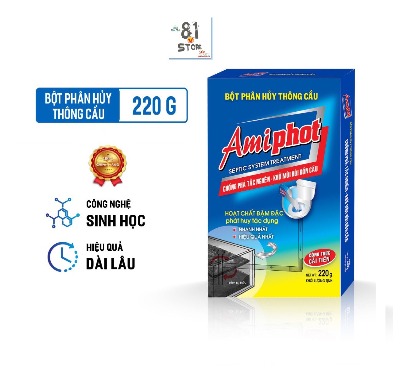 Bột thông cống cực mạnh yuhao, thông bồn cầu, lavabo siêu thần thánh 268g thế hệ mới