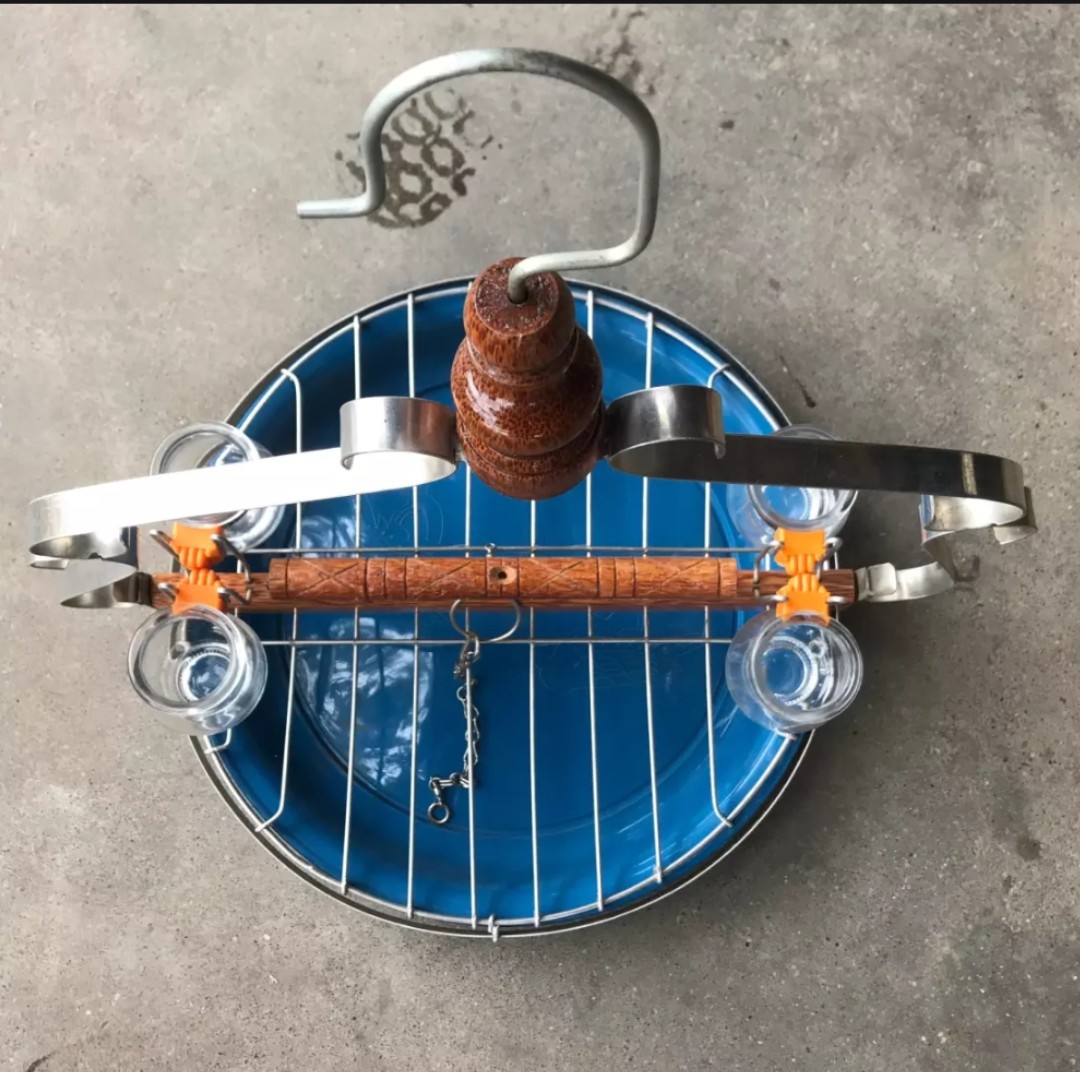 Cầu đứng cho vẹt khung inox