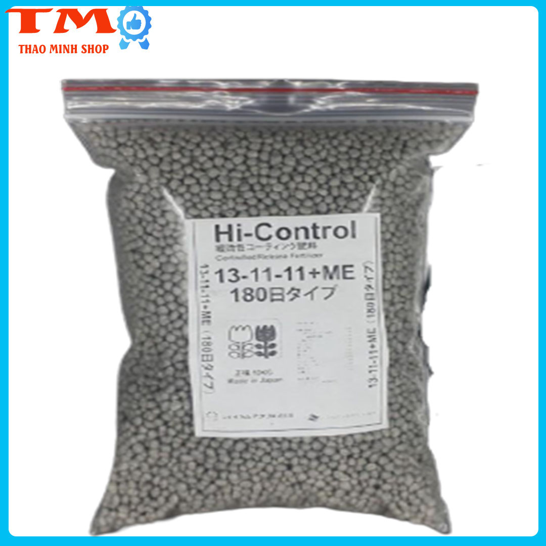 1kg phân tan chậm và 50 giỏ đựng npk 13-11-11-me