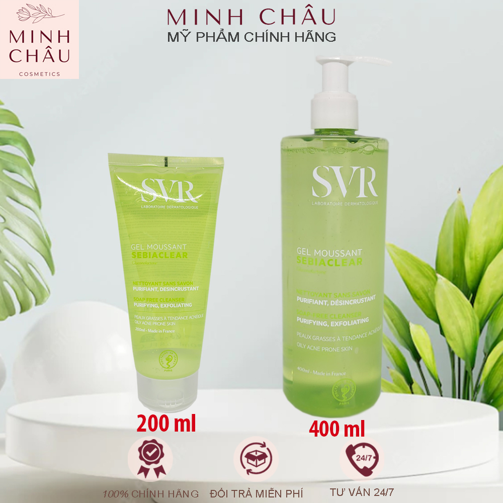 Sữa rửa mặt svr sebiaclear gel moussant 400ml