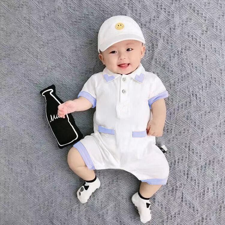 Bodysuit cho bé - quần áo trẻ em sơ sinh phù hợp với bé trai bé gái vải cotton mềm mại - kiểu body đùi ngắn tay cực mát