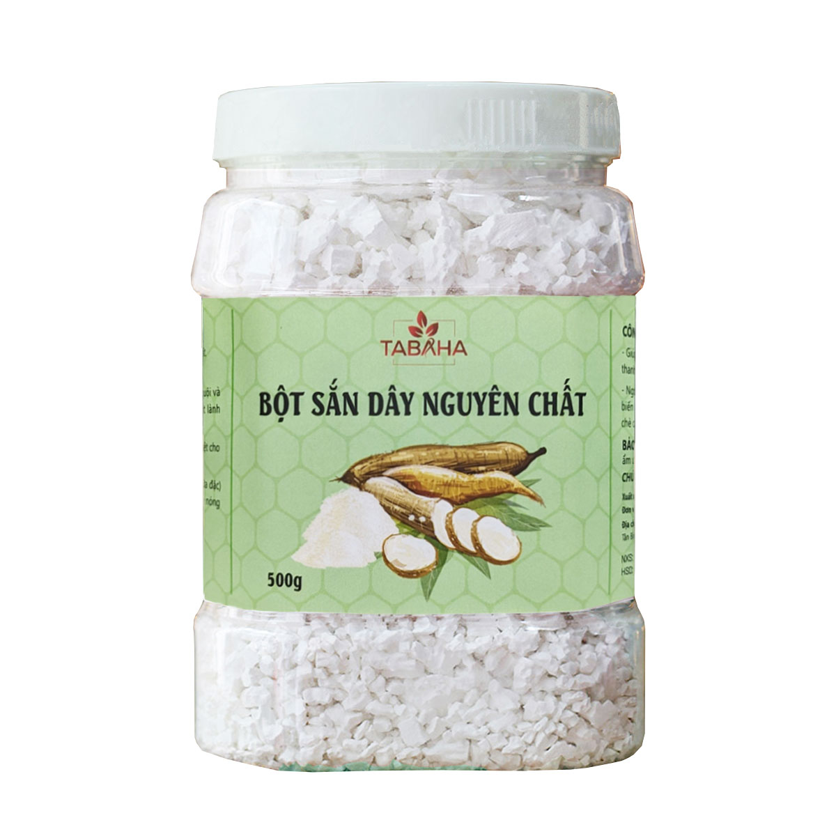 Bột sắn dây 100% nguyên chất tabaha 500g mát lành - chất lượng - không pha trộn - dùng uống nấu chè làm bánh