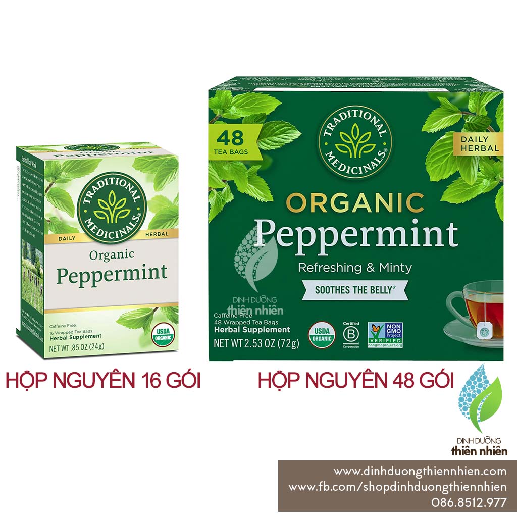 Trà Bạc Hà Hữu Cơ Traditional Medicinals Organic Peppermint