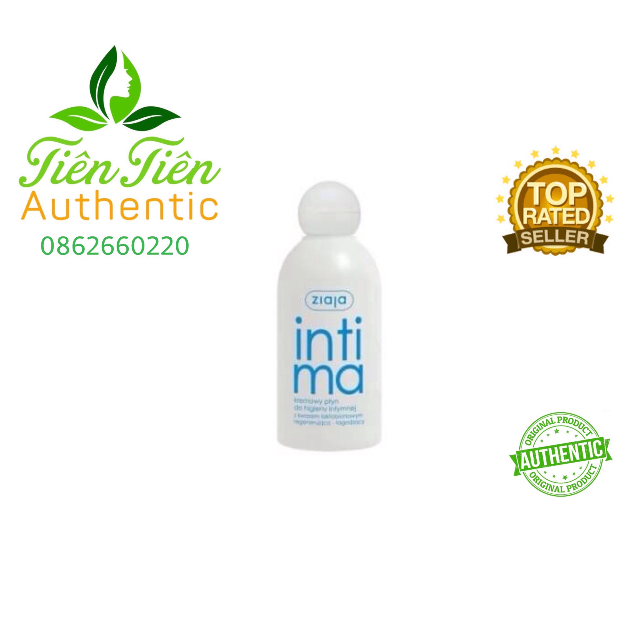 DUNG DỊCH VÊ SINH PHỤ NỮ INTIMA XANH Nhạt 200ML