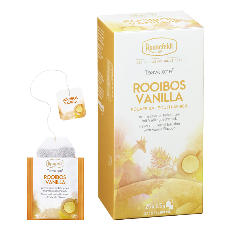 [HCM][HÀNG CHÍNH HÃNG] Trà Túi Lọc  Trà Ronnefeldt tea - Teavelope Rooibos Vanilla 1 hộp / 25 Sachet