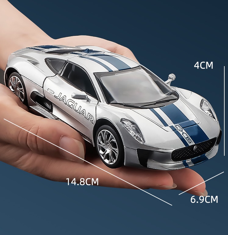 Ô tô mô hình jaguar c-x75 tỉ lệ 1:32. mô hình siêu xe, mô hình xe đua jaguar