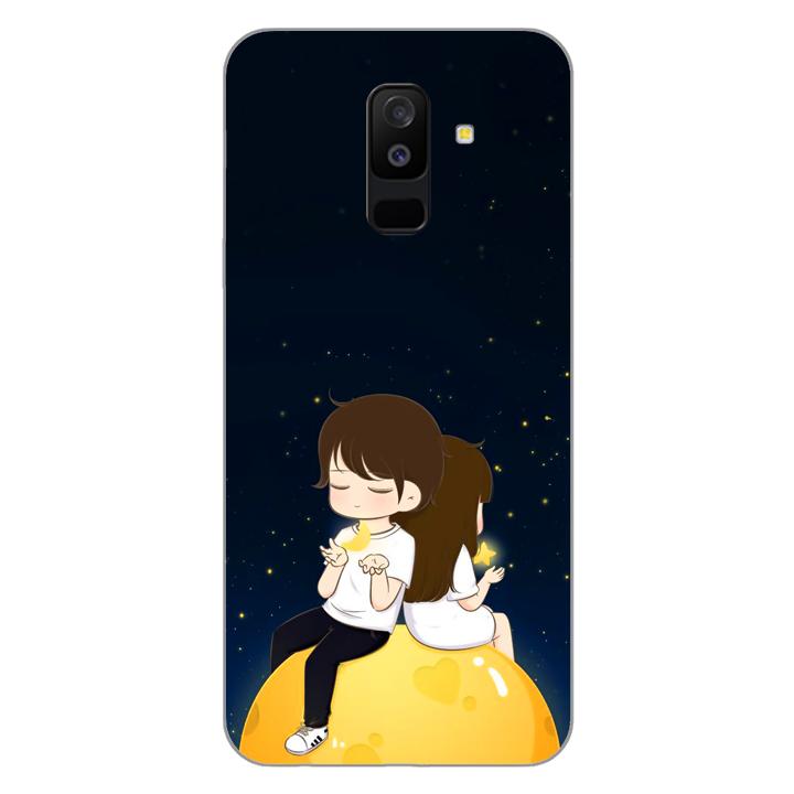 Ốp lưng dẻo cho điện thoại samsung galaxy a6 plus 2018 _ couple 04